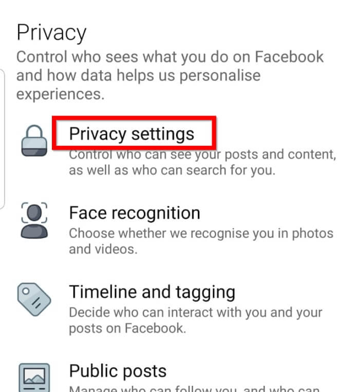 Open Privacy Settings. | Make Facebook Page or Account Private