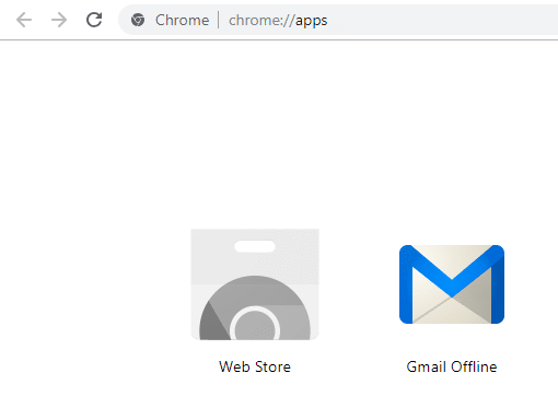 Open a new tab in your Chrome browser and click on the Gmail Offline icon to open it