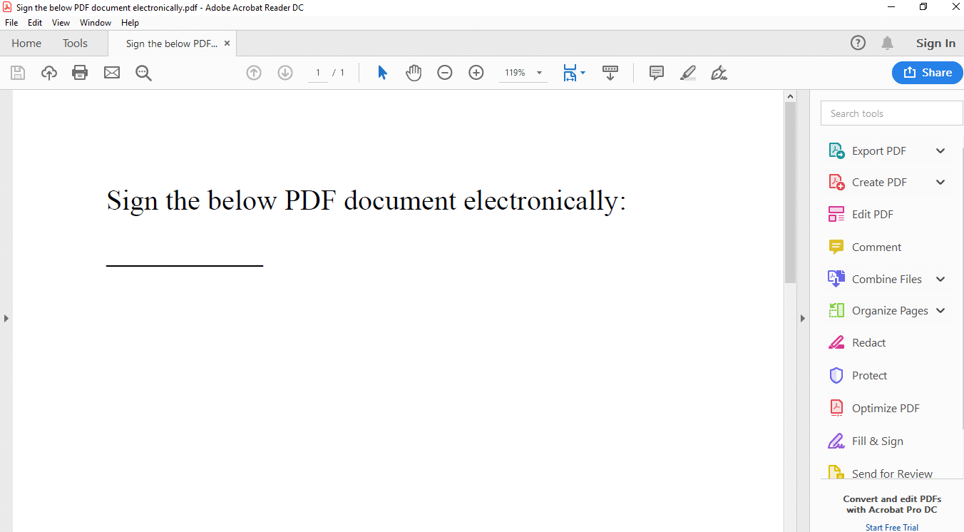 Open that document by clicking on it