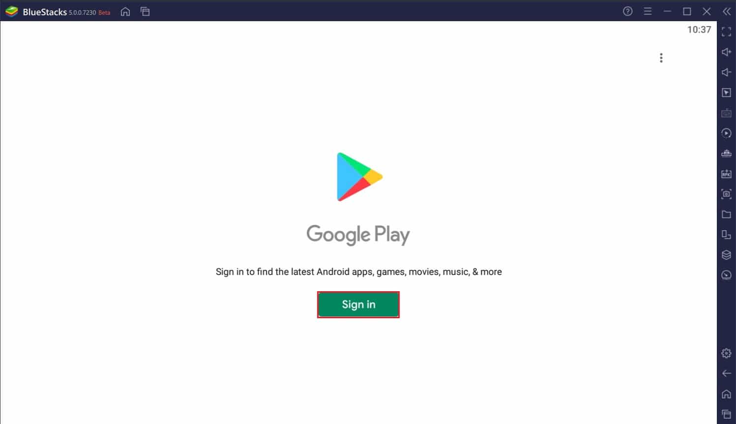 Open the playstore in Bluestacks | How to Use Clubhouse on PC