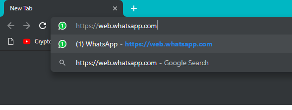 Open web.whatsapp.com on your browser