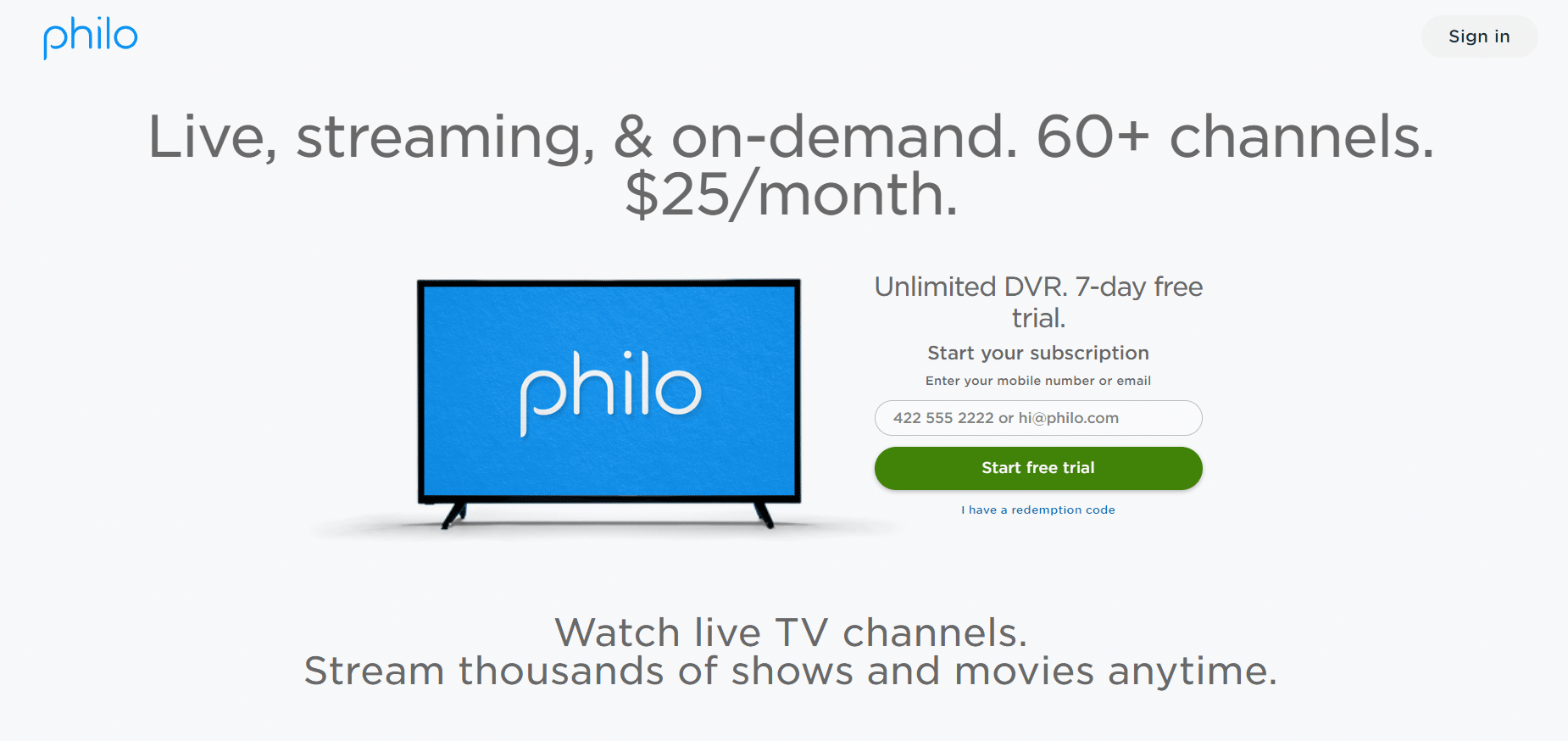 Philo TV. 4 façons de regarder Hallmark Channel sans câble