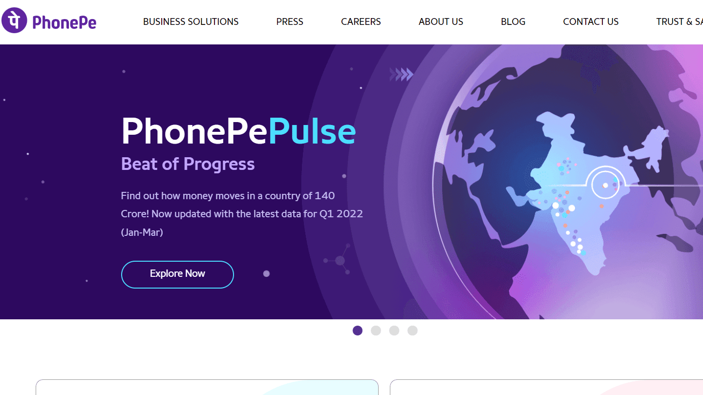 PhonePe website