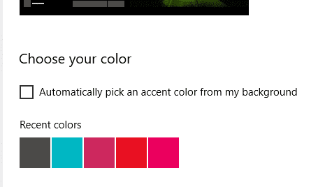 Pick a color matching to your theme