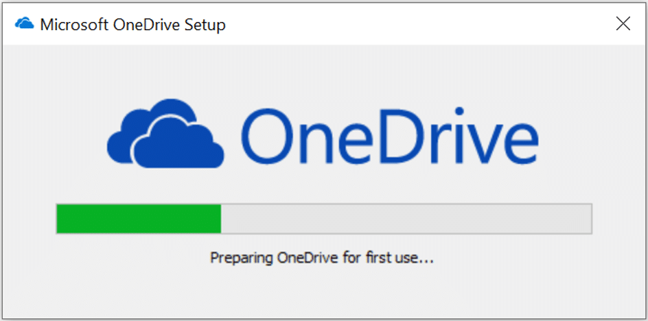 follow the On Screen Instruction to install, once the process is completed you will see that One drive is installed on your Computer.