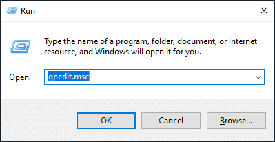 Press Windows Key + R then type gpedit.msc