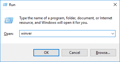 Windows Key + R düyməsini basın, sonra winver yazın və Enter | düyməsini basın Windows 10-un hansı nəşrinə sahib olduğunuzu yoxlayın