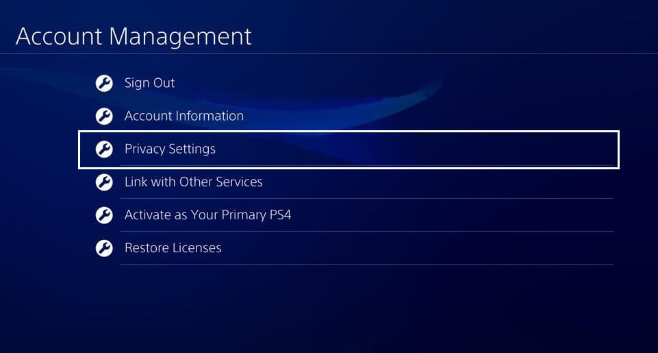 Privacy Settings Playstation