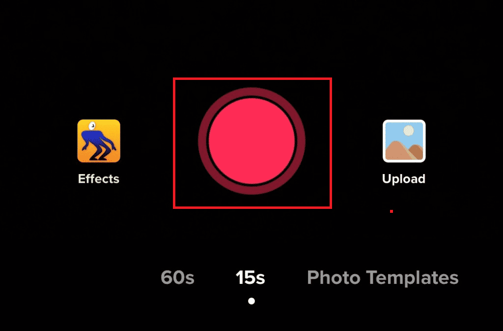 Record button TikTok camera | How to Find Stickers on TikTok
