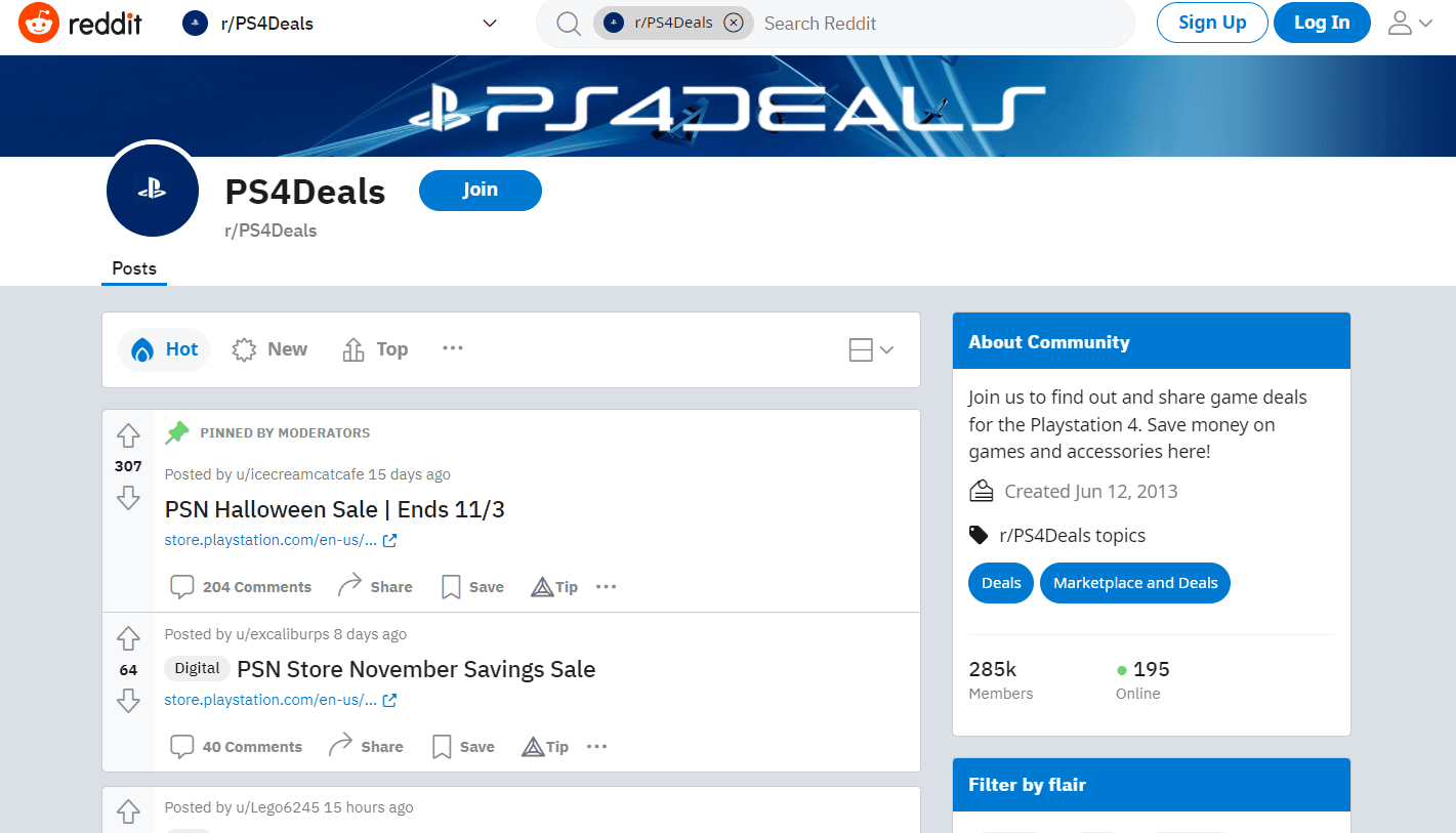 Reddit PS4 Deals