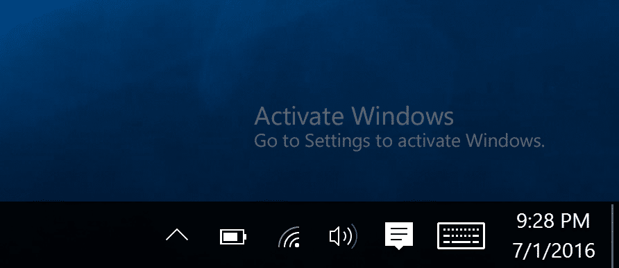 Remove Activate Windows Watermark from Windows 10