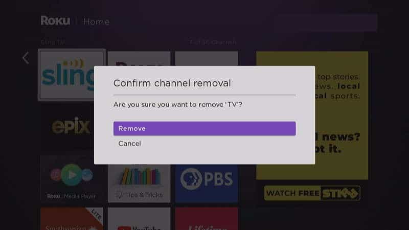Remove Unwanted Channels from Roku