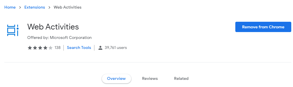 Remove for Chrome.
