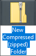 Rename this newly created zip folder or hit Enter to use the default name
