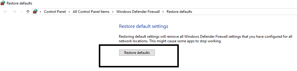 Сбросьте настройки, когда Windows предложит | Исправить мобильную точку доступа, не работающую в Windows 10