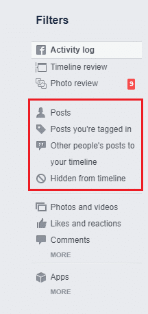 Review Posts and decide to delete or hide them