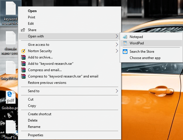 Щелкните правой кнопкой мыши любой файл, затем выберите «Открыть с помощью», а затем выберите любое приложение, с помощью которого вы хотите открыть файл.