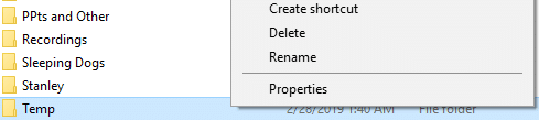 Right click on that file or folder and select delete option from the pop-up menu