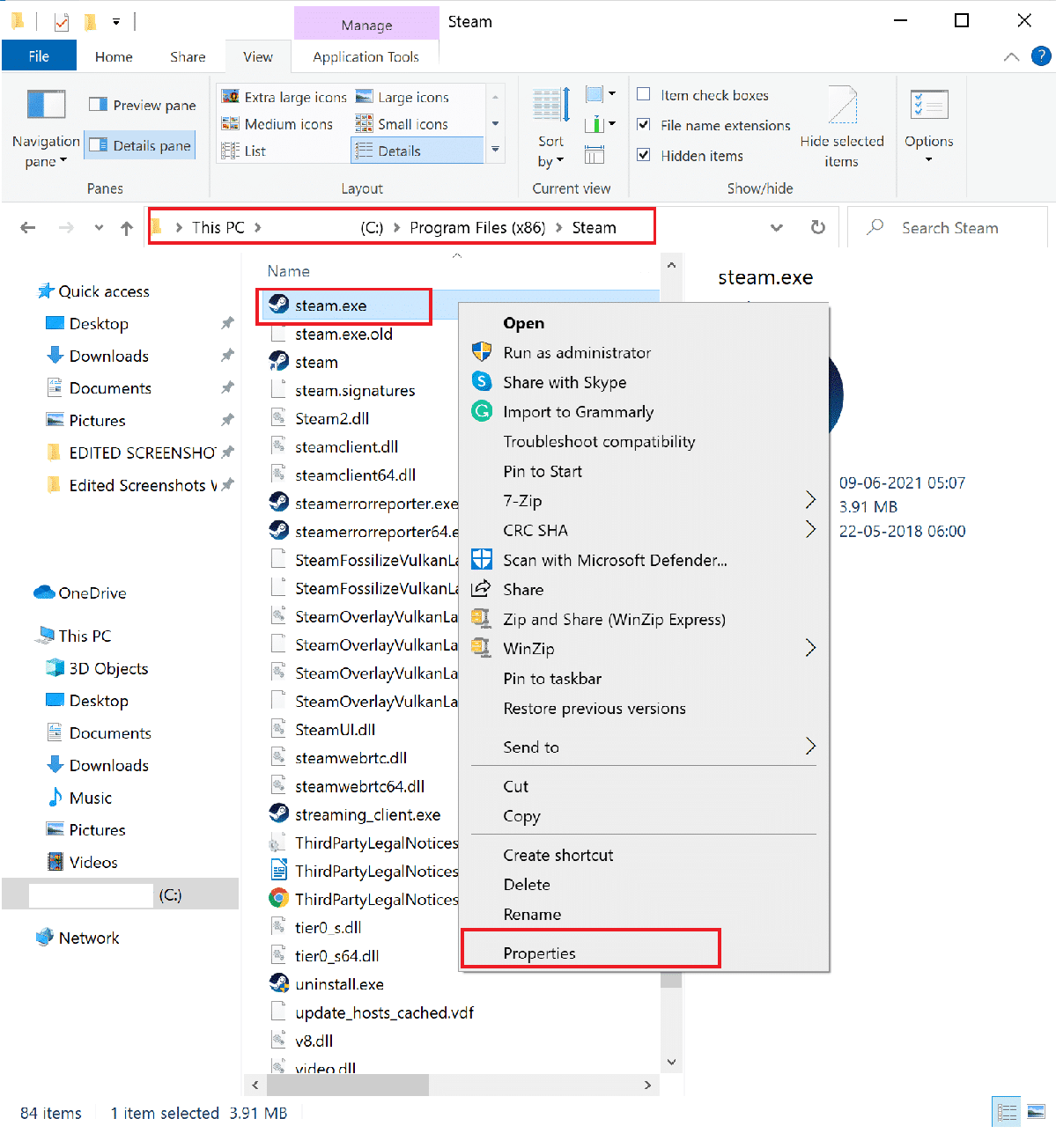 Right-click on the .exe file of Call of Duty and select Properties from the menu | How to Fix Dev Error 6068