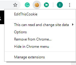 Right click on the icon of the extension you want to remove