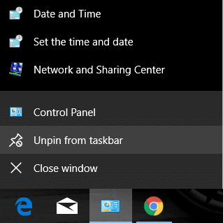 Højreklik på den pågældende app og vælg derefter Unpin from Start | Sådan deaktiveres Live Tiles i Windows 10 Startmenu