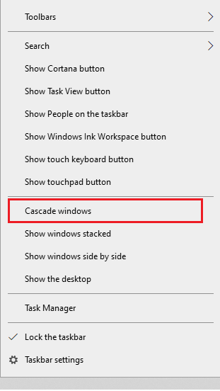 Right-click on your taskbar and select cascade windows | How to bring off-screen window back to your desktop