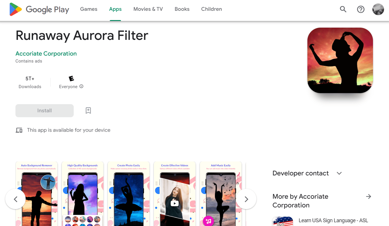 Runaway Aurora Filter app Play Store | How to Get Runaway Aurora Filter on Instagram