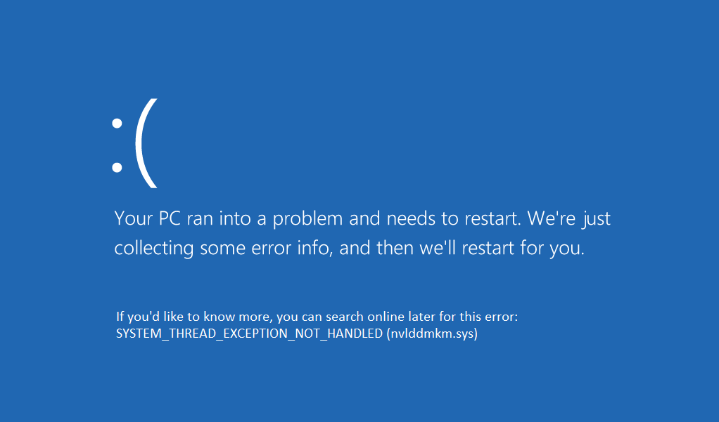 Fix System Thread Exception Not Handled Error Windows 10