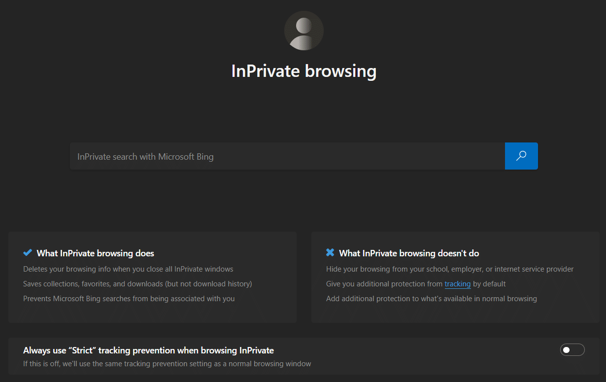 InPrivate browsing window | RESULT_CODE_HUNG