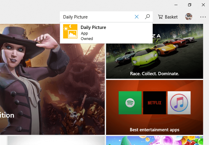 Search for Daily Picture App.Search for Daily Picture App.