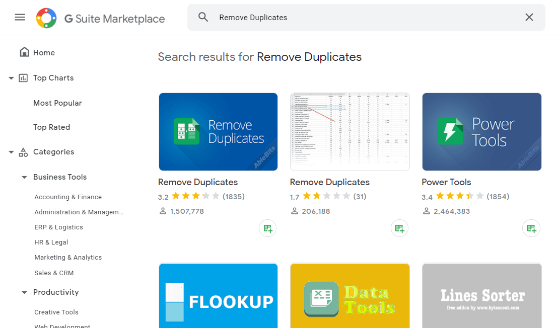 Search for the add-on you need and click on it