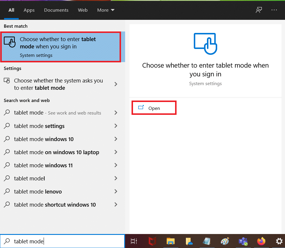 Search to open Tablet Mode settings. Fix Mouse Wheel Not Scrolling Properly