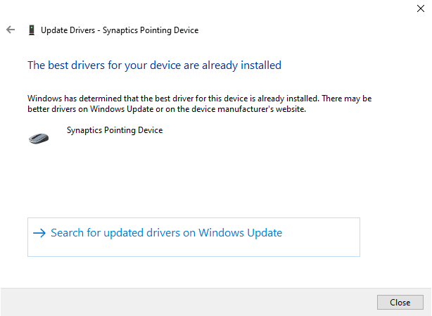 See the message for the updated drivers