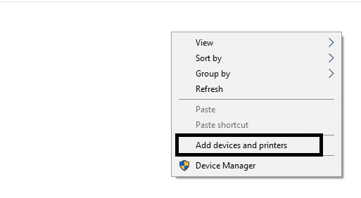 Select Add a Printer option