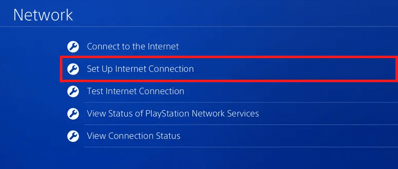 Select Set Up Internet Connection