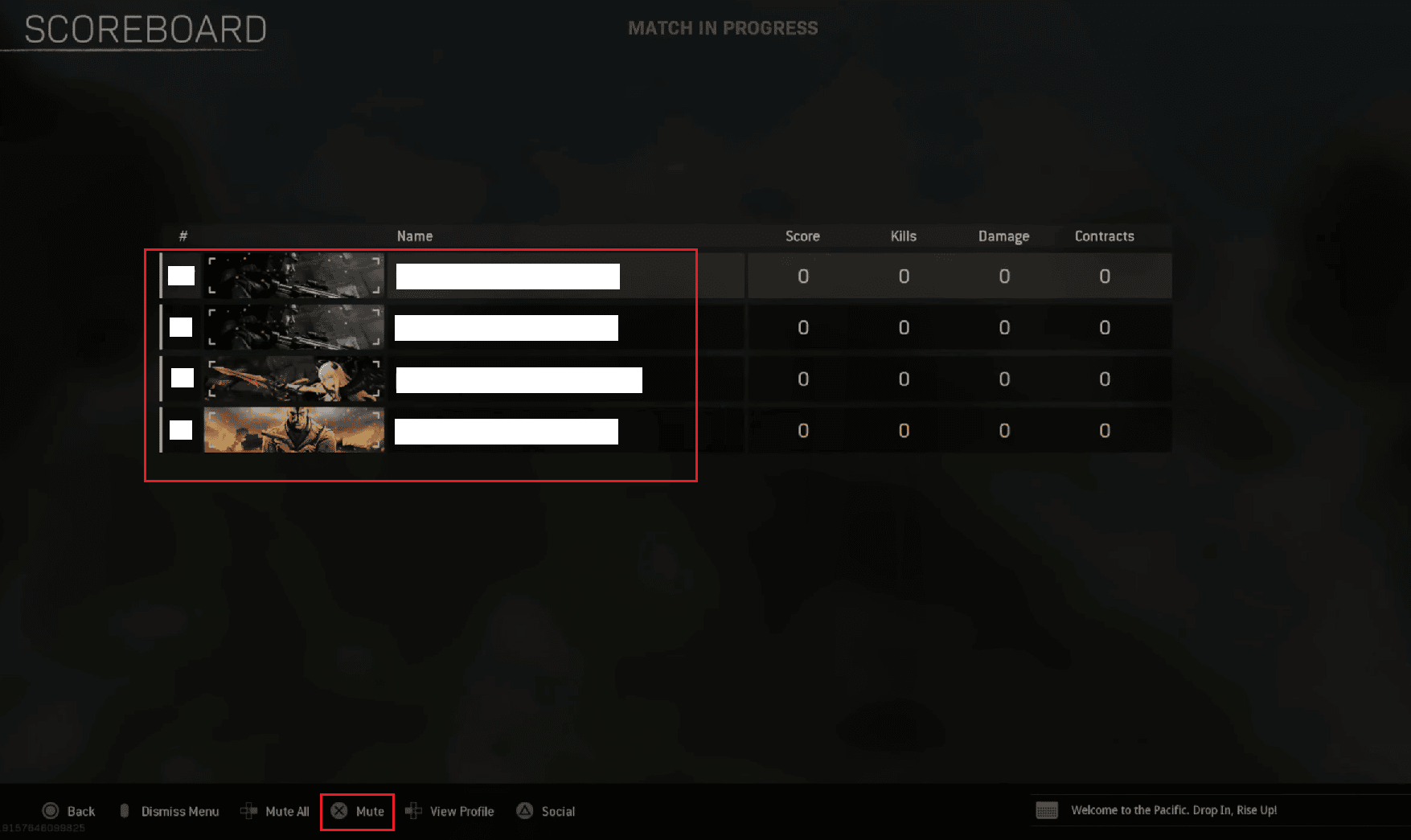 Select desired player - press X button to Mute or Unmute - Mute or Unmute indicator | How to Unmute Players in Warzone