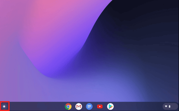 Select the Launcher icon from the lower-left corner of the screen