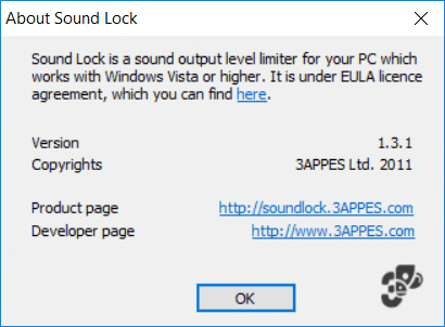 Установите ограничение максимальной громкости в Windows 10 с помощью Sound Lock