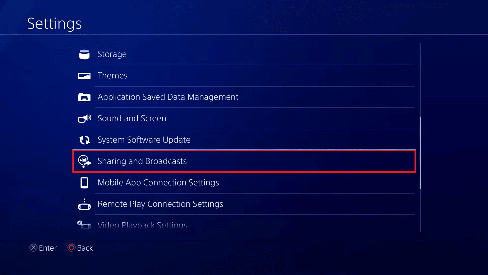 Sharings and Broadcasts Settings. Fix PS4 Error CE 42555 1 Issue