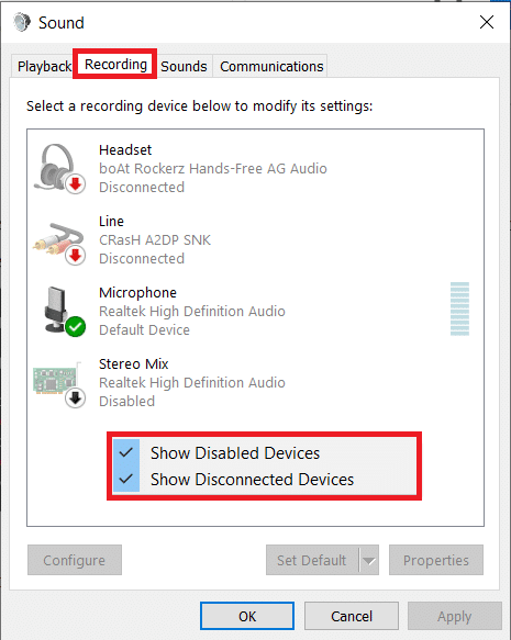 Show Disabled Devices & Show Disconnected Devices | Enable Stereo Mix on Windows 10