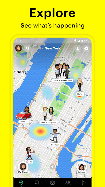 SnapMap feature
