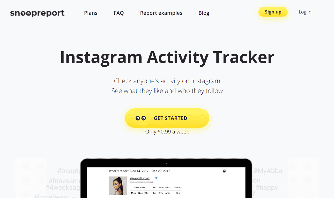 Snoopreport website homepage | How to See if Someone Has Multiple Instagram Accounts