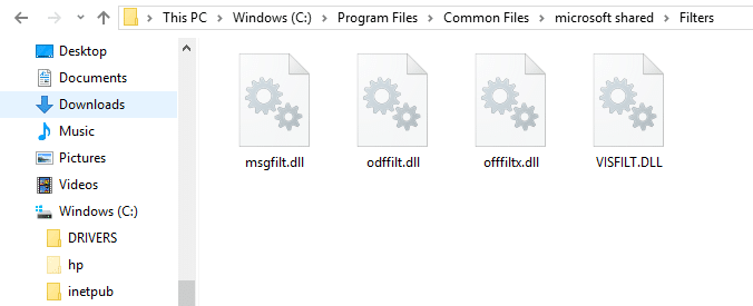 Some of DLL files found in PC