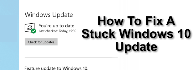 Stuck Windows 10 Update ကိုဘယ်လိုပြင်မလဲ။