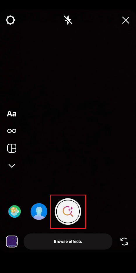 Swipe right to get to the end of the icons bar and tap on the magnifying glass icon