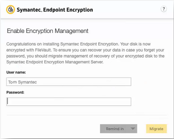 Symantec 엔드포인트 암호화