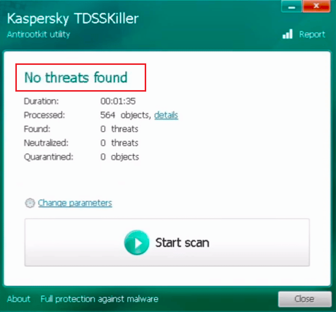 TDSSKiller no threats found. Fix TDSSKiller Won’t Run in Windows 10/11