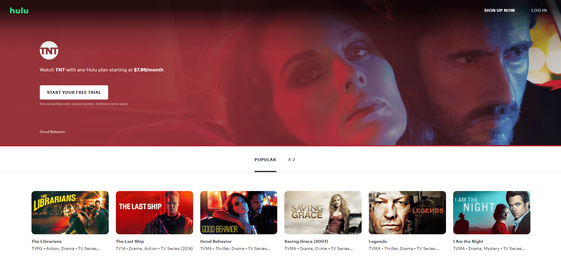 TNT on hulu