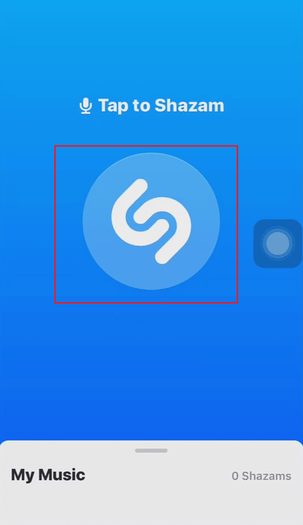Tap-hold the Shazam icon from the middle of the screen to activate Auto Shazam