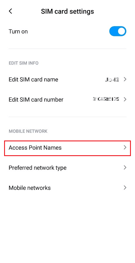 Tap on Access Point Names | How Can You Update Boost Mobile Towers | is Boost switching to 5G